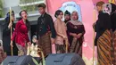 Para siswa diajak untuk mengenalkan sekaligus melestarikan ragam budaya daerah di Indonesia. (Liputan6.com/Angga Yuniar)
