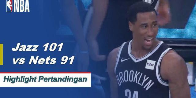 Cuplikan Pertandingan NBA : Jazz 101 vs Nets 91