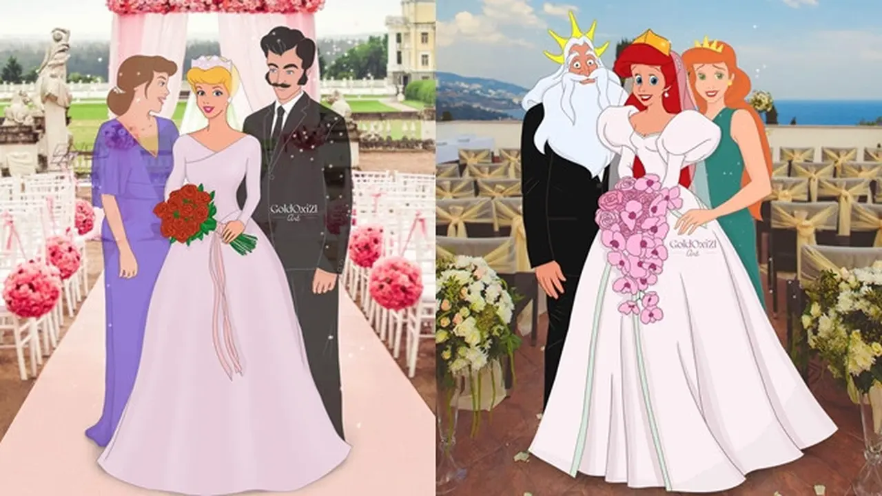 6 Foto Editan Tokoh Disney Bareng Orang Tua Ini Unik Banget, Bak Sungguhan