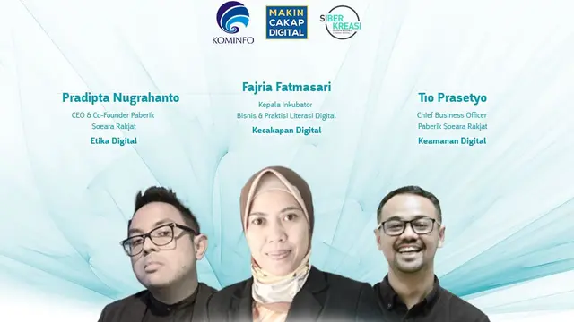 Kemenkominfo berkolaborasi dengan Gerakan Nasional Literasi Digital Siberkreasi menyelenggarakan kegiatan webinar dengan tema “Strategi: Pengembangan Bisnis Berbasis Media Digital" (Istimewa)