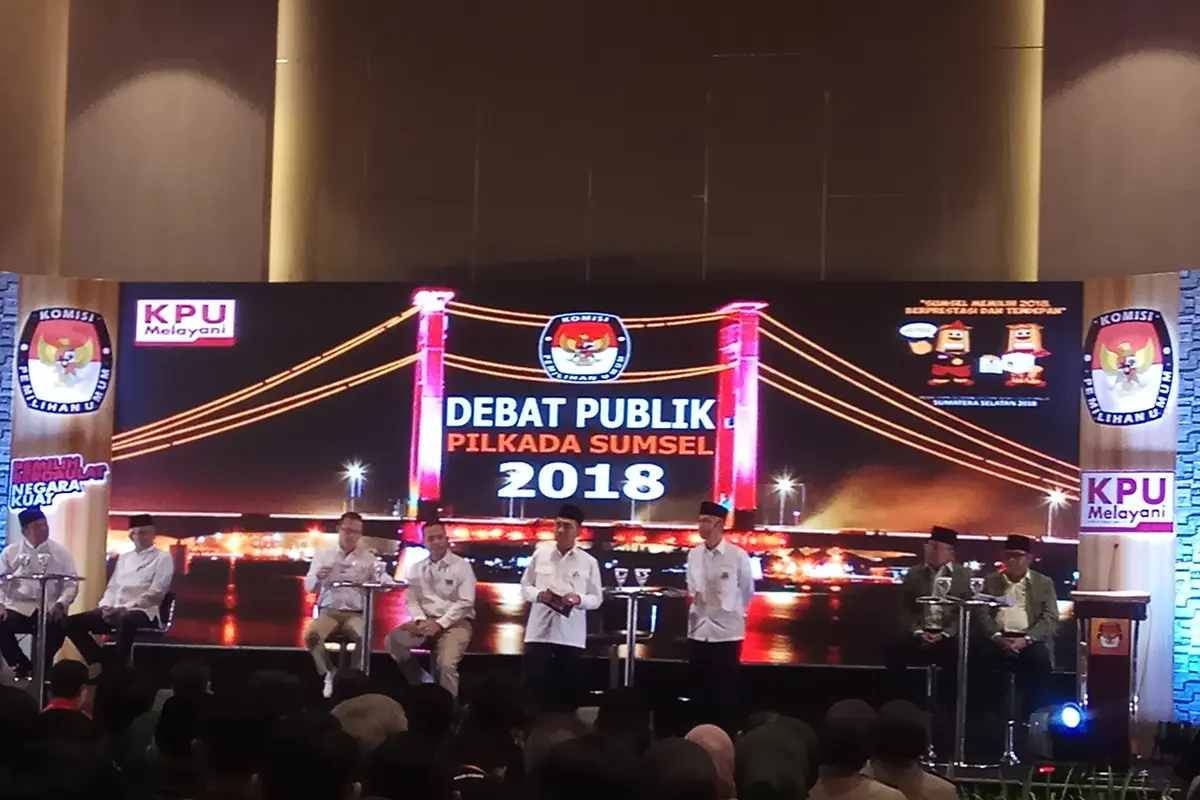 Paslon Petahana Sindir Gubernur Saat Paparkan Infrastruktur Sumsel