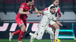 Tampil percaya diri, Monza menampilkan permainan impresif dan meraih kemenangan 4-2 atas AC Milan. (Piero CRUCIATTI/AFP)