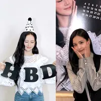 Ia memadukan kemeja garis bernuansa abu-abu dengan vest hitam, menciptakan tampilan rapi tanpa kesan berlebihan. Rambut panjangnya dibiarkan tergerai natural, memperkuat kesan effortless khas Jisoo yang selalu berhasil terlihat chic di berbagai kesempatan. [@sooyaa__].