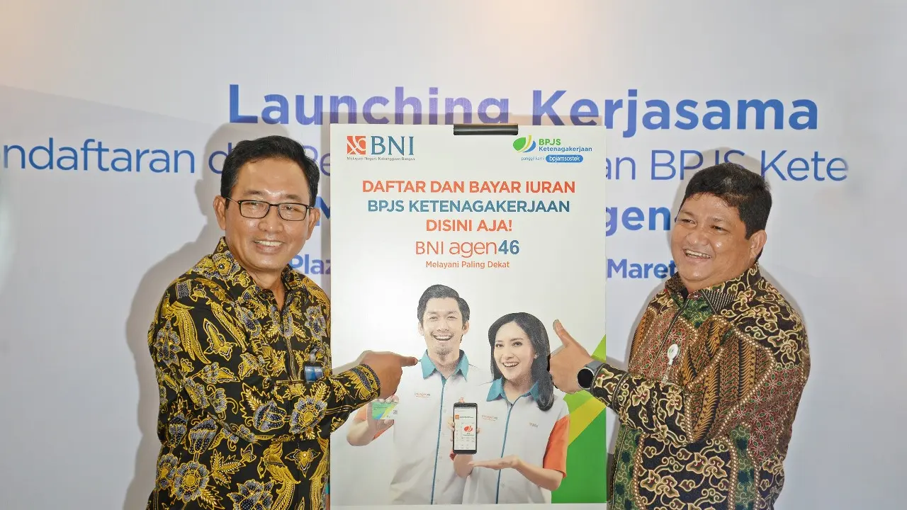 Perluas Kanal Layanan Daftar dan Bayar, BPJS Ketenagakerjaan Gaet BNI Agen46