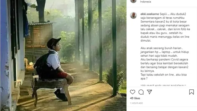 Ekki Soekarno (Foto: Instagram/@ekki.soekarno)