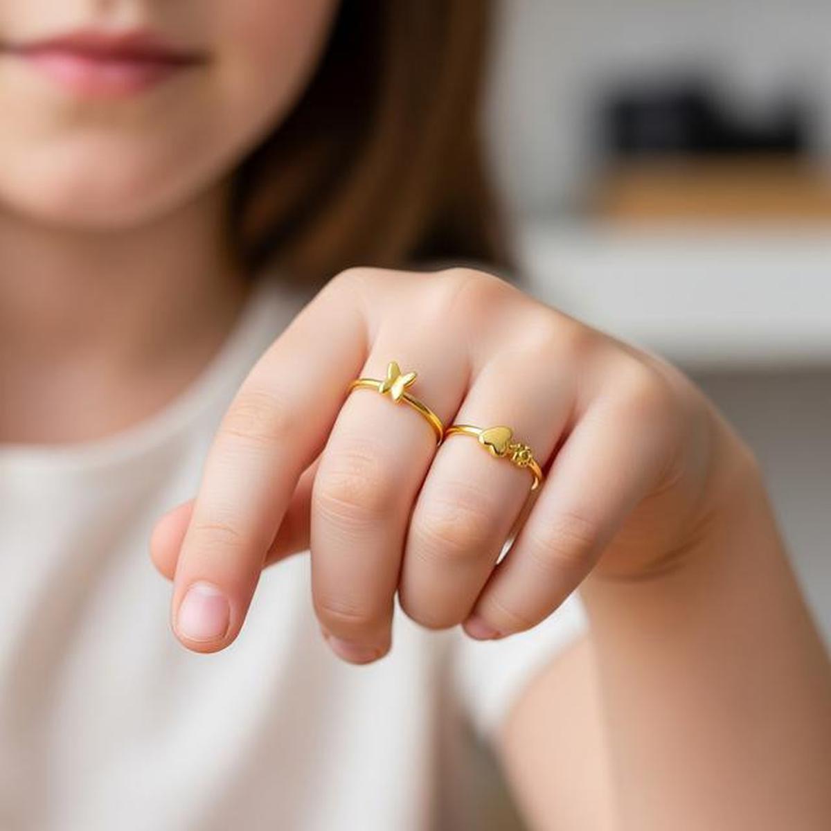 7 Model Cincin Emas Anak Perempuan, Inspirasi Tampil Menawan tapi Menggemaskan