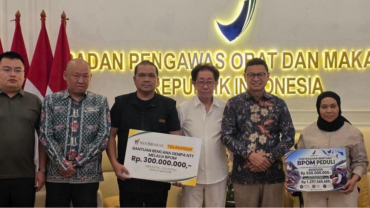 Bantu Pemulihan Korban Bencana NTT, Sido Muncul Salurkan Rp400 Juta melalui BPOM