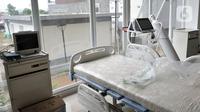 Alat pendukung perawatan pasien virus corona COVID-19 terlihat di Rumah Sakit Darurat Penanganan COVID-19 di Wisma Atlet Kemayoran, Jakarta, Minggu (22/3/2020). RS Darurat Penanganan COVID-19 dilengkapi dengan ruang isolasi, laboratorium, radiologi, dan ICU. (merdeka.com/Iqbal S. Nugroho)