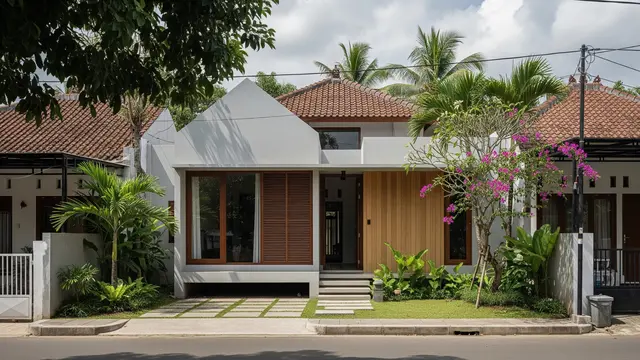 Ilustrasi Inspirasi Fasad Rumah Ala Skandinavia/Gemini AI