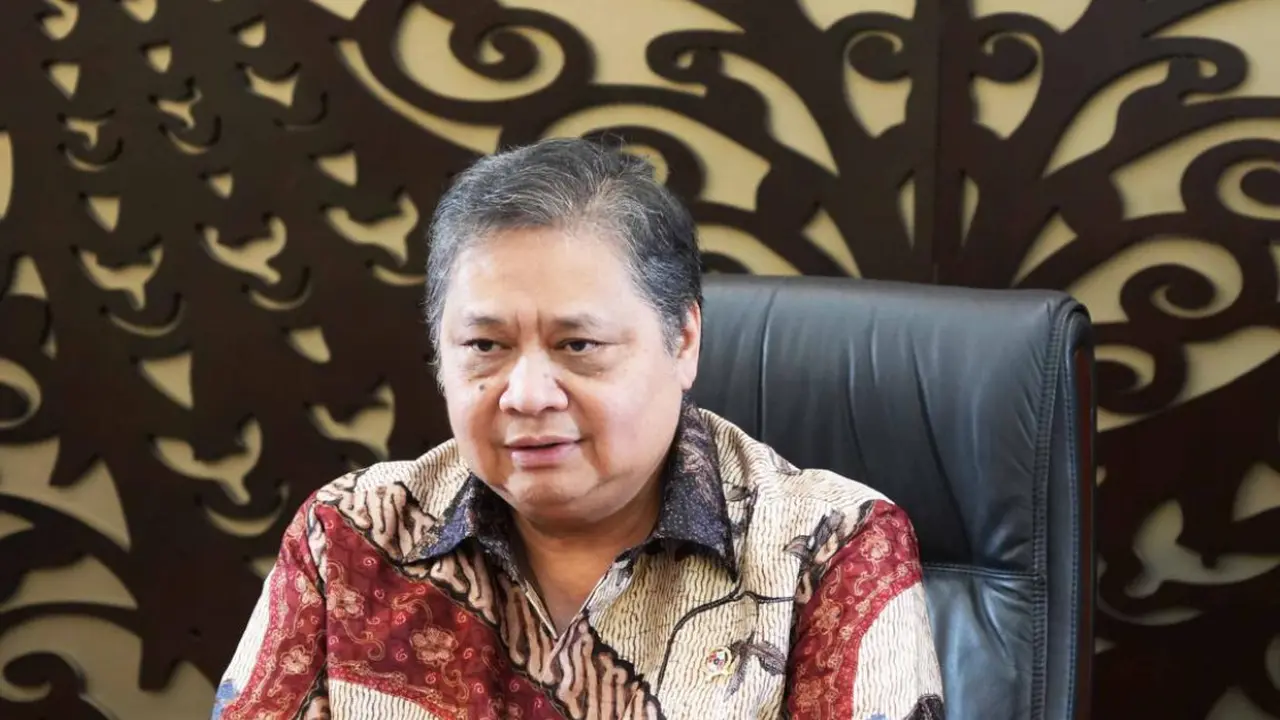 Menko Bidang Perekonomian Airlangga Hartarto dalam sambutannya secara virtual pada pembukaan Green Economy Expo 2024, yang mengangkat tema “Advancing Technology, Innovation, and Circularity. (Kemenko Bidang Perekonomian)