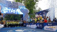 Peserta fun run 5K di ajang MJM 2025 saat dilepas Gubernur DIY Sri Sultan Hamengku Buwono X di Candi Prambanan, Minggu  (22/6/2025). (Kukuh Setyono)