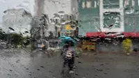 Hujan melanda Kota Medan beberapa hari lalu (Reza Efendi/Liputan6.com)