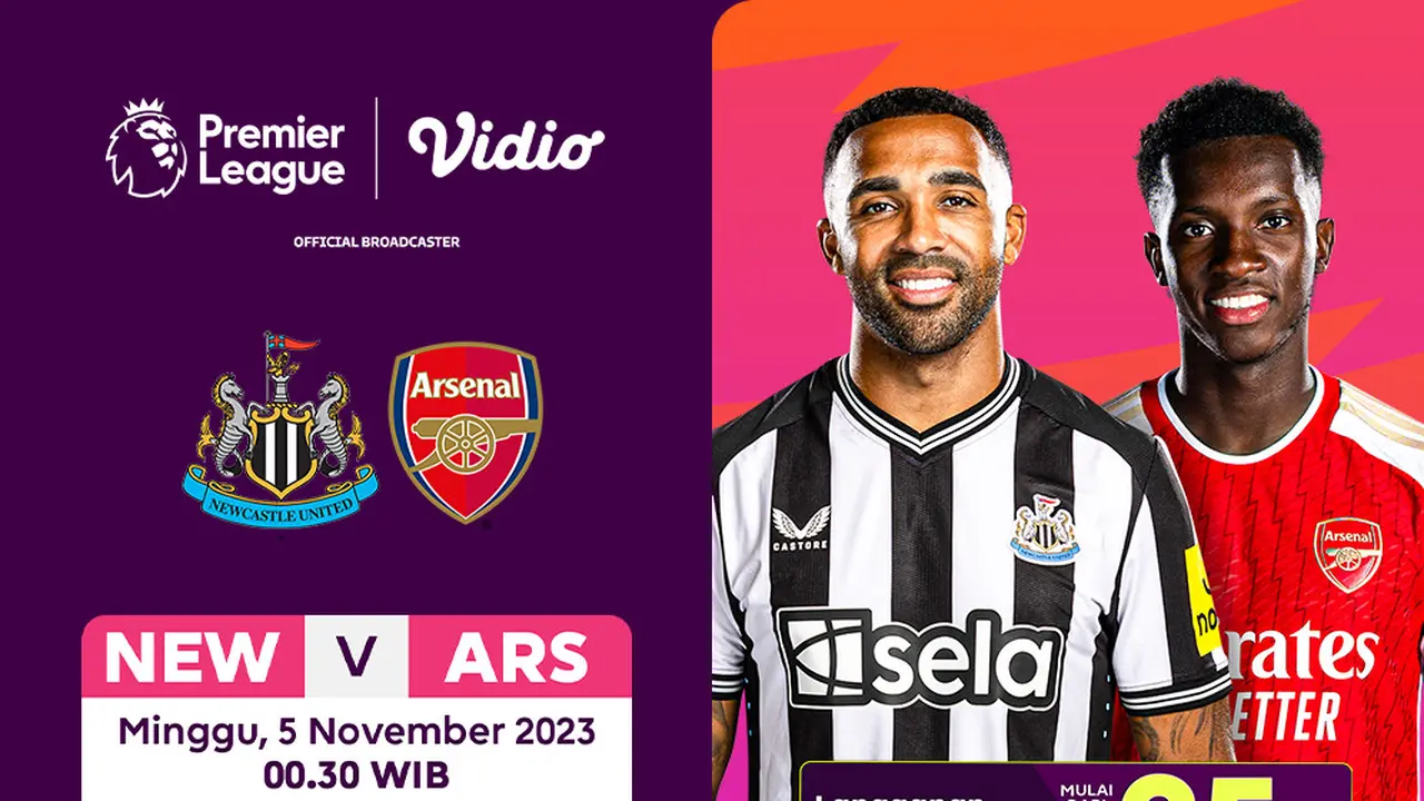 Link Streaming Premier League 23/24: Newcastle vs Arsenal di Vidio