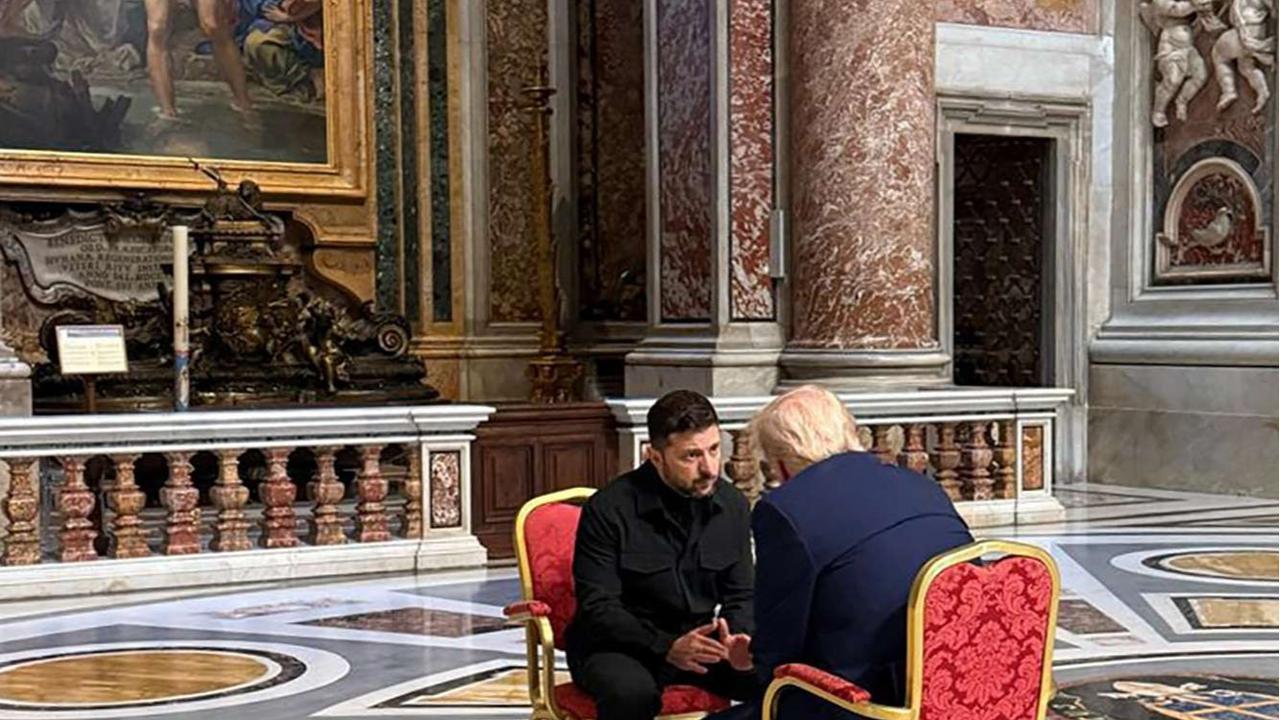 Donald Trump dan Zelensky bicara empat mata jelang upacara pemakaman Paus Fransiskus