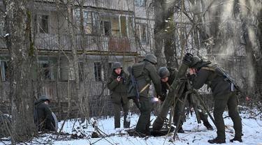 Latihan Perang Pasukan Ukraina di Kota Hantu Chernobyl