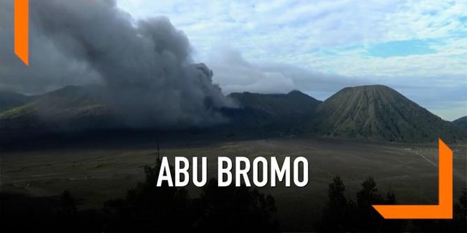 VIDEO: Semburan Abu Vulkanik Bromo Makin Tinggi