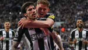 Gelandang&nbsp;Newcastle United, Sandro Tonali, dalam pertandingan melawan Brentford di St James' Park di Newcastle upon Tyne, Inggris, Kamis dini hari WIB (3-4-2025). (Bola.com/X @NUFC)