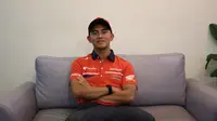 Mario Suryo Aji saat diwawancara Bola.com. (Muhammad Iqbal Ichsan/Bola.com)