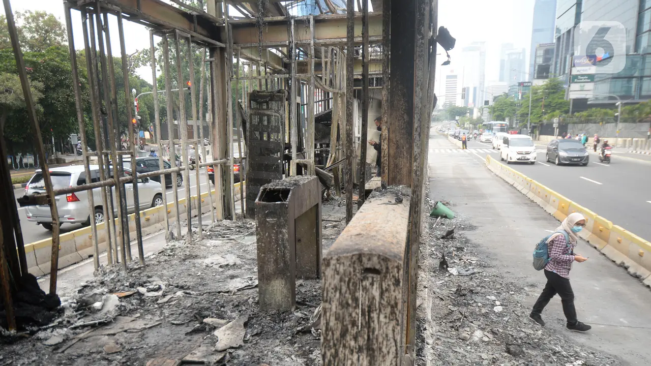 Sisa-Sisa Halte TransJakarta di Kawasan Bundaran HI