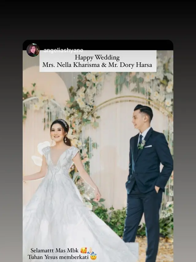 Akui Telah Menikah, Ini 7 Potret Pernikahan Nella Kharisma dan Dory Harsa