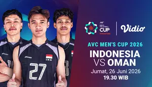 Siaran Langsung AVC Men’s Cup - Indonesia vs Oman: Semifinal Menanti! Saksikan di Vidio