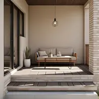 Model Teras Depan Rumah Subsidi Type 36/60 yang Sederhana. Foto: Meta AI