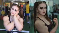 6 Potret Julia Vins, Wanita yang Viral Dapat Julukan 'Muscle Barbie'