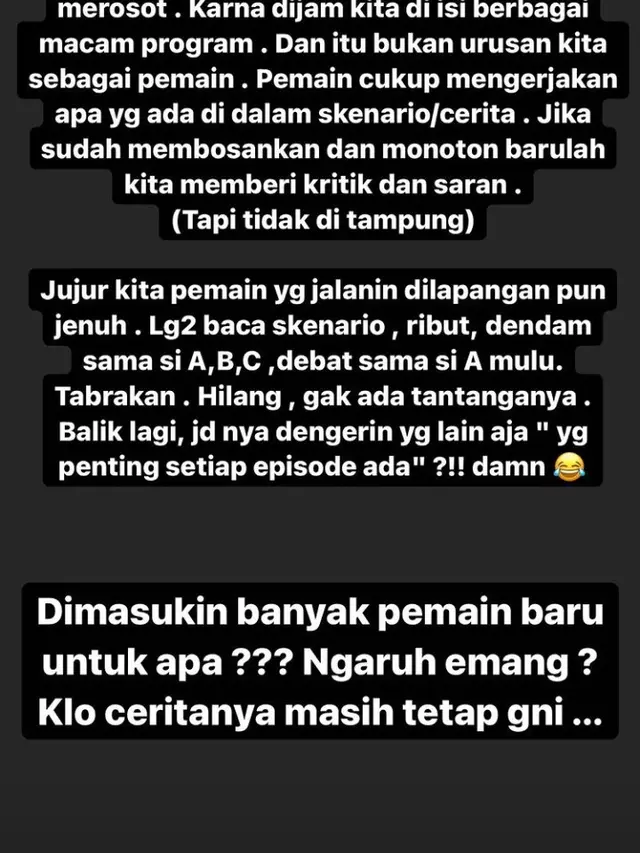 Evan Marvino mengeluh di Instagram tentang alur cerita sebuah judul sinetron (Foto: Instagram/@evanmarvino)