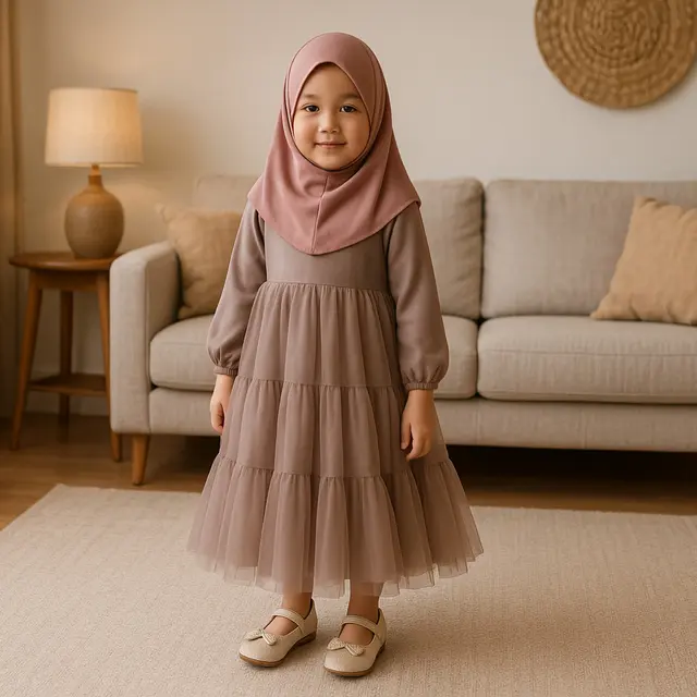Model Baju Gamis Anak Perempuan Tutu Layered/via ChatGPT