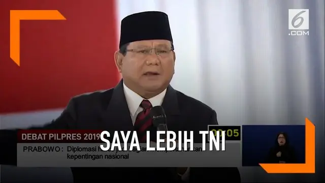 VIDEO: Prabowo Sebut Dirinya Lebih TNI dari yang Lain