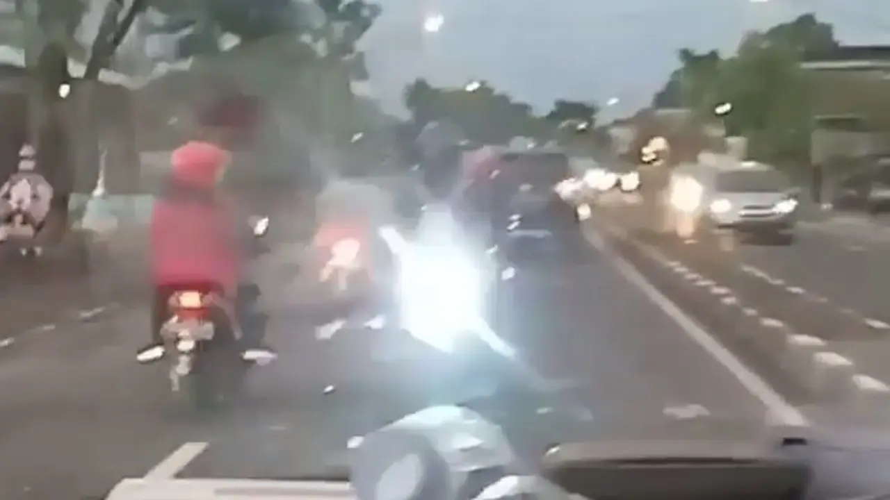 Lampu belakang berkilau