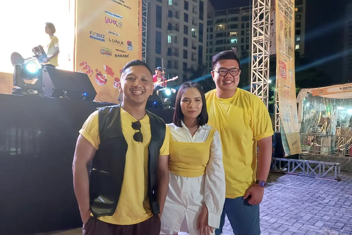 Mgdalenaf bersama Felix dan Yudho Kumpulkan Ratusan Stand Kuliner Makanan di Jakarta