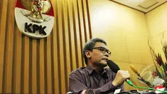 Pelaksana tugas (Plt) pimpinan KPK, Johan Budi. (Liputan6.com/Helmi Afandi)