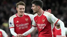 Menjamu Luton Town di Stadion Emirates, The Gunners tampil impresif. (AP Photo/Frank Augstein)