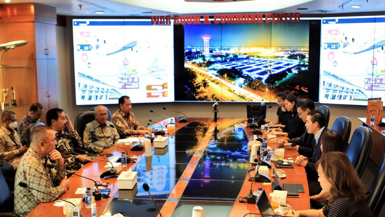 PT Angkasa Pura II dan Changi Airport Group kembali menggelar pertemuan kedua di kawasan Bandara Soekarno-Hatta, Tangerang, pada Rabu 3 Agustus 2022
