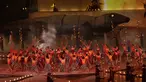 Tari Kecak dari Bali ditampilkan saat pembukaan Asian Para Games di SUGBK, Jakarta, Sabtu (06/10/2018). Pembukaan Asian Para Games kental dengan nuansa nusantara. (Bola.com/M Iqbal Ichsan)