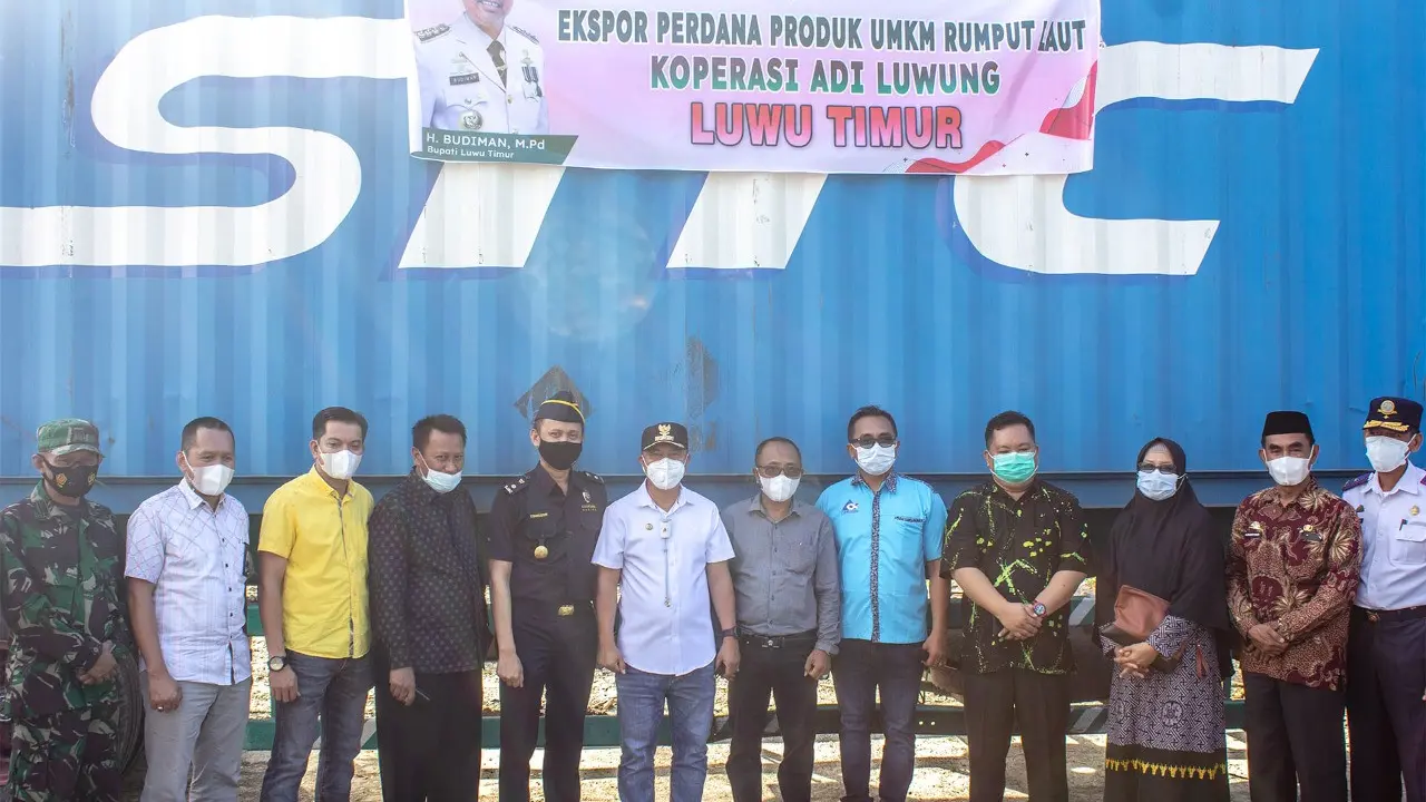 Bea Cukai Bantu Ekspor Perdana Produk UMKM Asli Luwu Timur