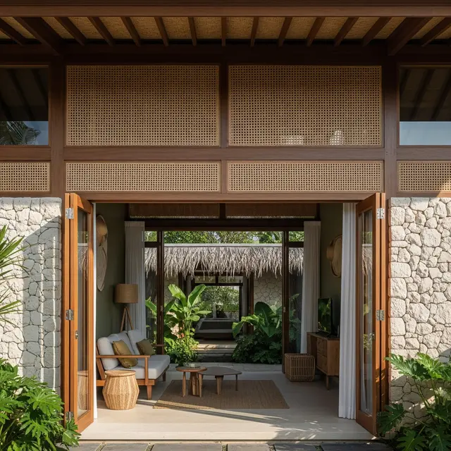 Desain Rumah Sederhana Tapi Mewah dengan Interior Natural