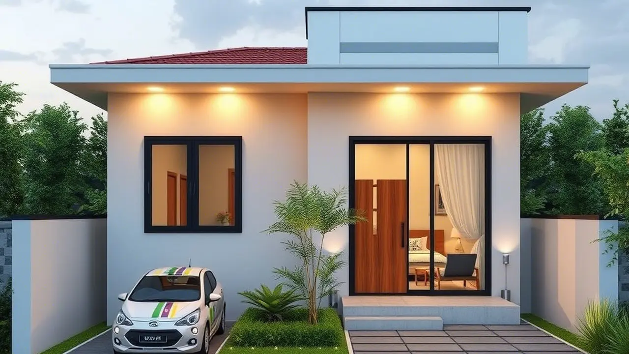 Model Rumah Minimalis Terbaru 1 Lantai 4 Kamar
