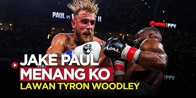 VIDEO: Momen Youtuber Jake Paul Menang KO atas Tyron Woodley