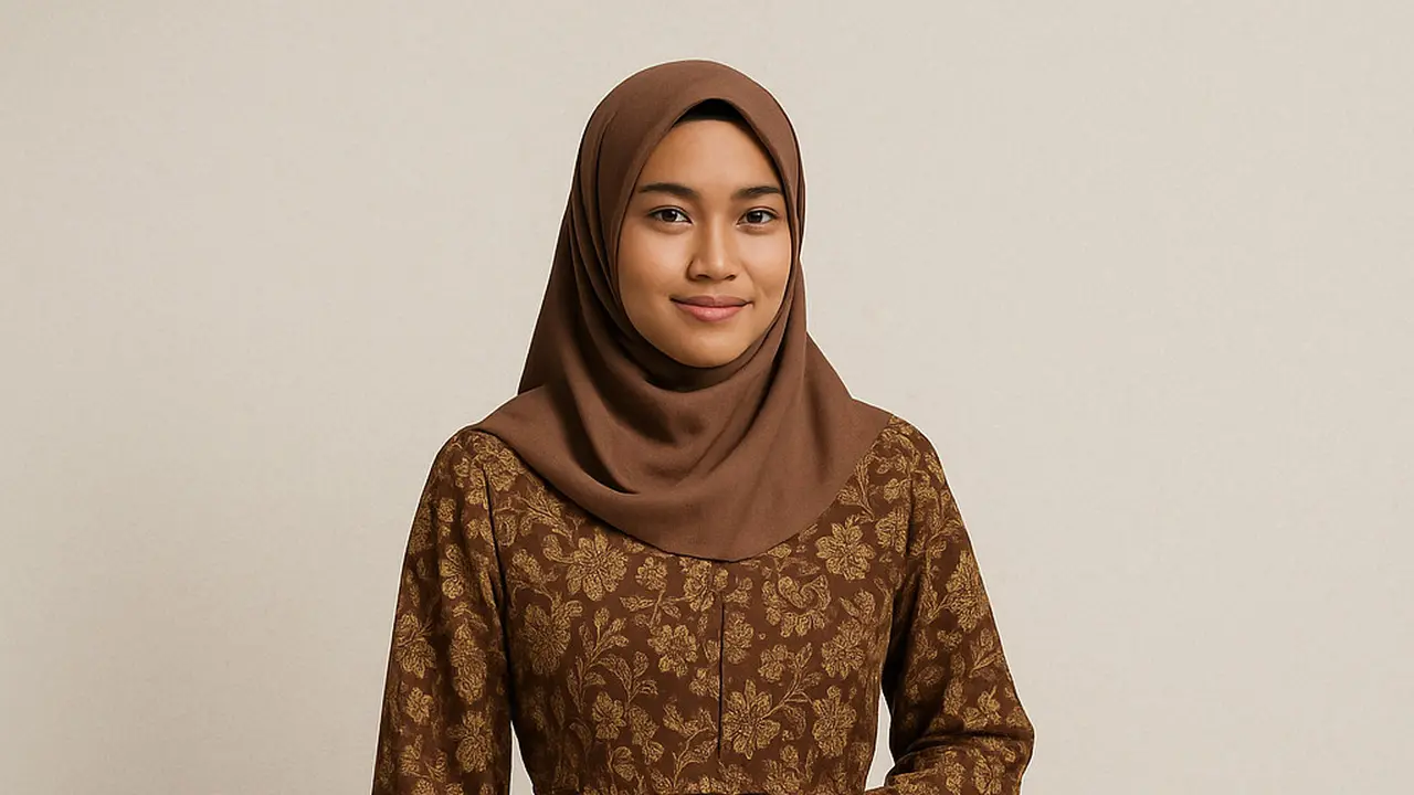 Dress Batik Maxi untuk Pengajian