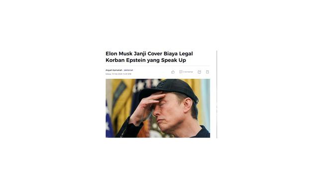 Cek fakta Elon Musk akan cover seluruh dana MBG