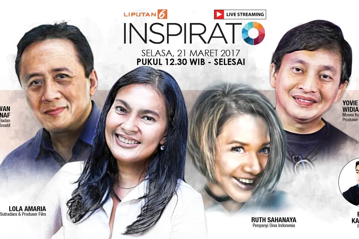 Saksikan INSPIRATO dengan 4 Sosok Kreatif  Indonesia