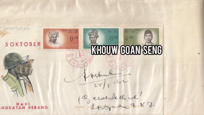 Koleksi perangko dari Khouw Goan Seng, Fotografer yang Mengikuti Sukarno. (Foto: Dok. Pribadi Khouw Goan Seng).