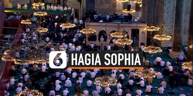 VIDEO: Bersejarah, Salat Jumat Pertama di Hagia Sophia dalam 86 Tahun