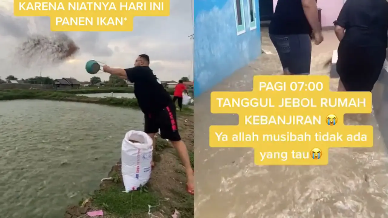 Viral Kisah Haru Keluarga Tambak Ikan, Gagal Panen Akibat Kebanjiran