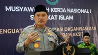 Musyawarah Kerja Nasional (Mukernas) Syarikat Islam yang diselenggarakan di Mega Mendung Puncak Bogor Jawa Barat, Selasa (29/8/2023).