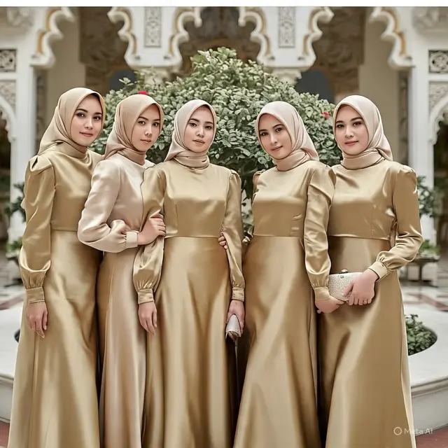 Model Gaun Bridesmaid Satin