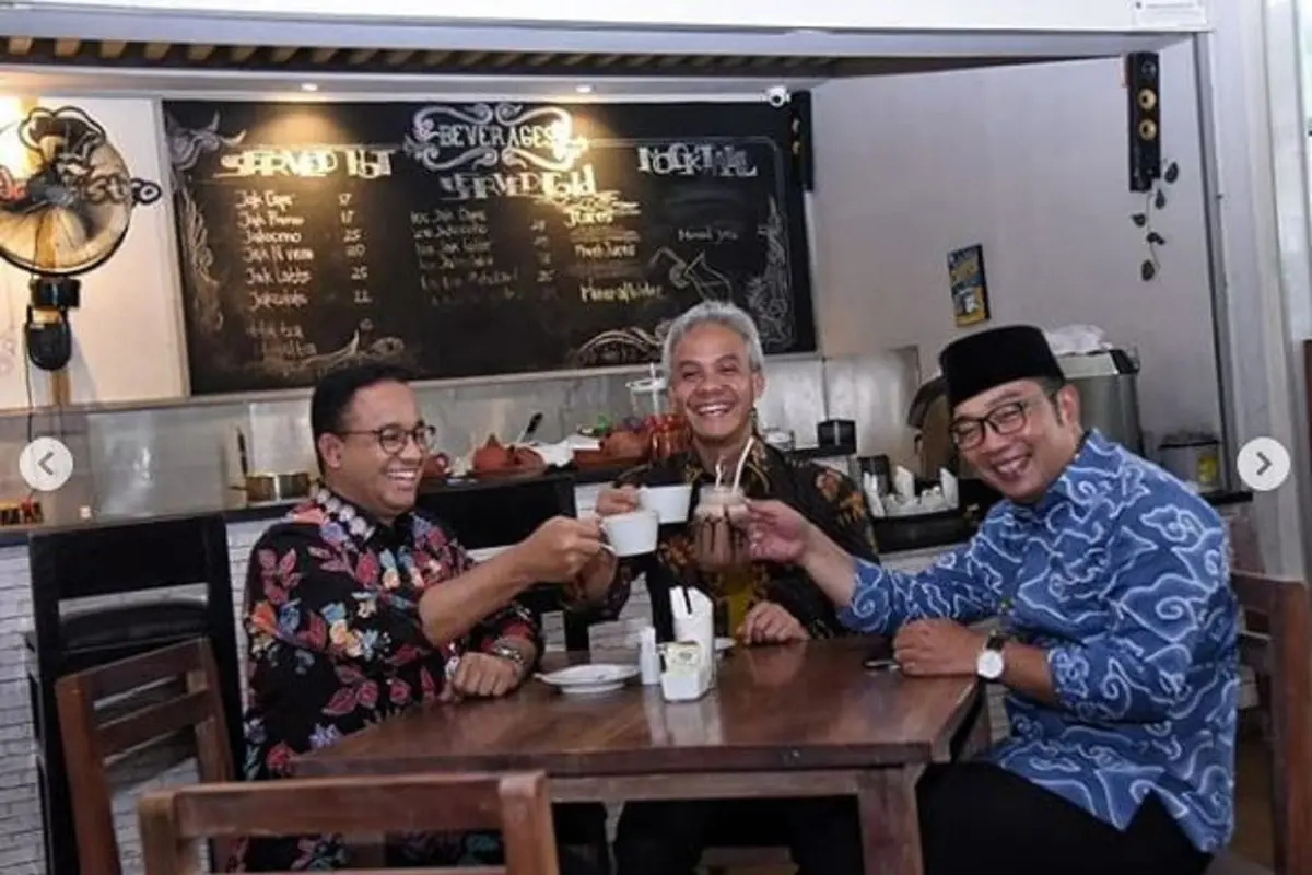 Anies Baswedan, Ridwan Kamil, dan Ganjar Pranowo