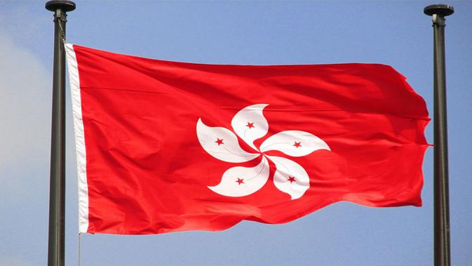 Ilustrasi bendera Hong Kong, China (Via: pinterest.com)